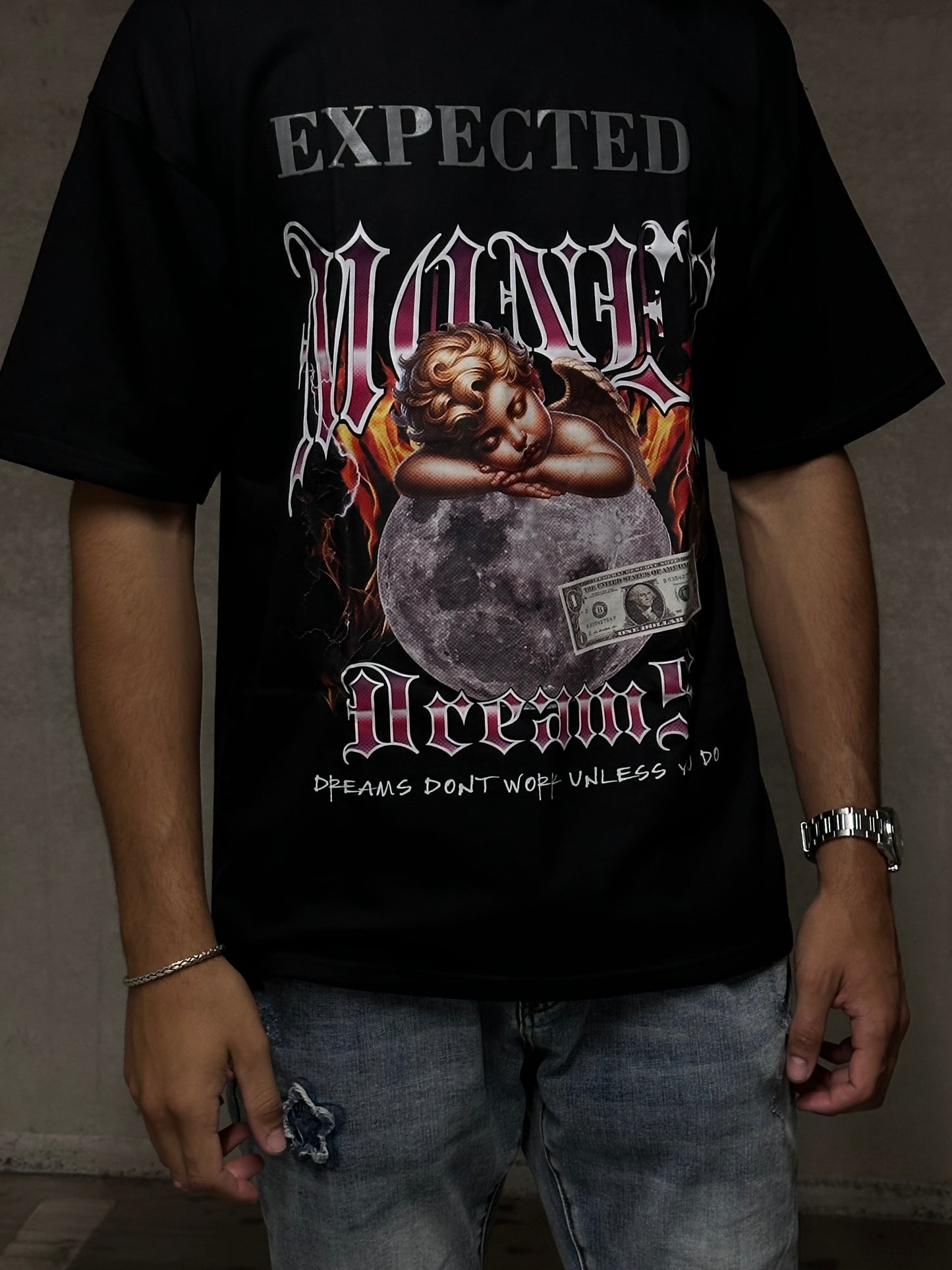 Money dreams black tee